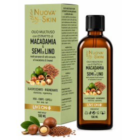 Huile multiusage Macadamia & Lin - Hydratation peau & cheveux 100ml