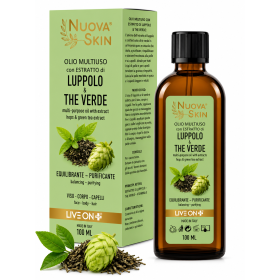 Huile Multi-Usages Thé Vert & Houblon - Soin Visage et Cheveux 100ml