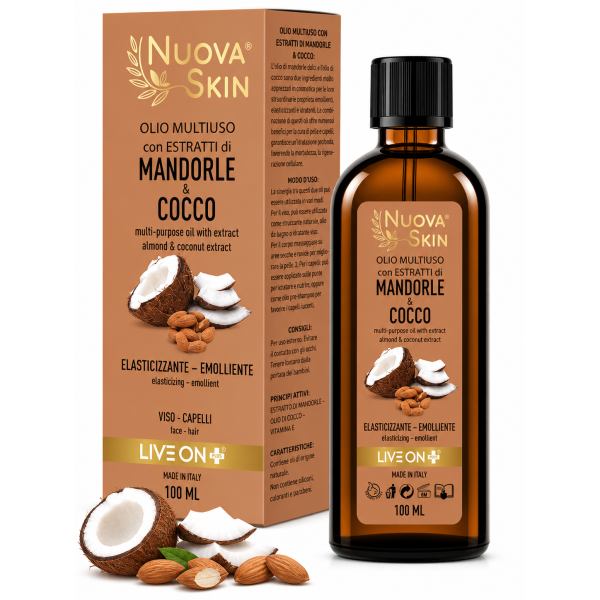 Huile multiusage Amande & Coco – Nutrition peau & cheveux 100ml