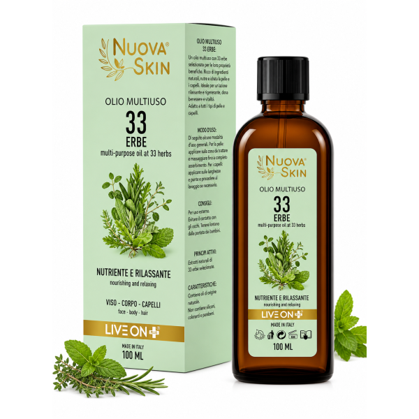 Huile Multi-Usage aux 33 Plantes – Soin corps, cheveux et bien-être