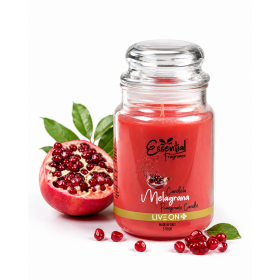 Bougie parfumée à la grenade.