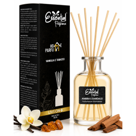 Diffuseur à bâtons Ambre et Santal - Élégance et bien-être au quotidien 100 ml