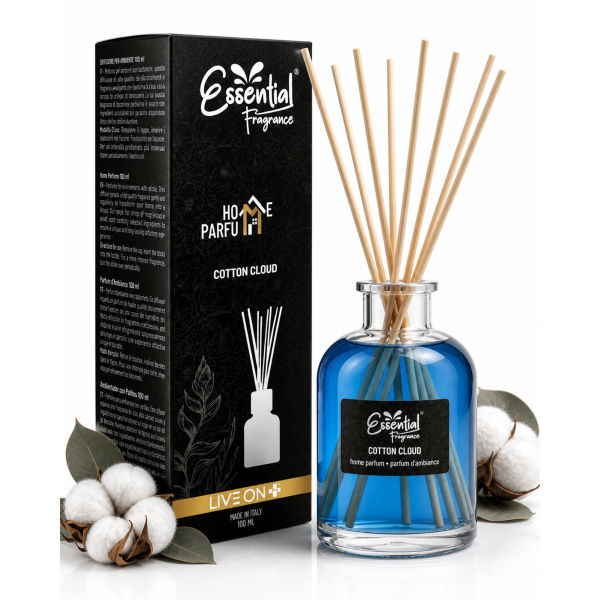 Diffuseur à bâtons Nuage de coton - Élégance et bien-être au quotidien 100 ml