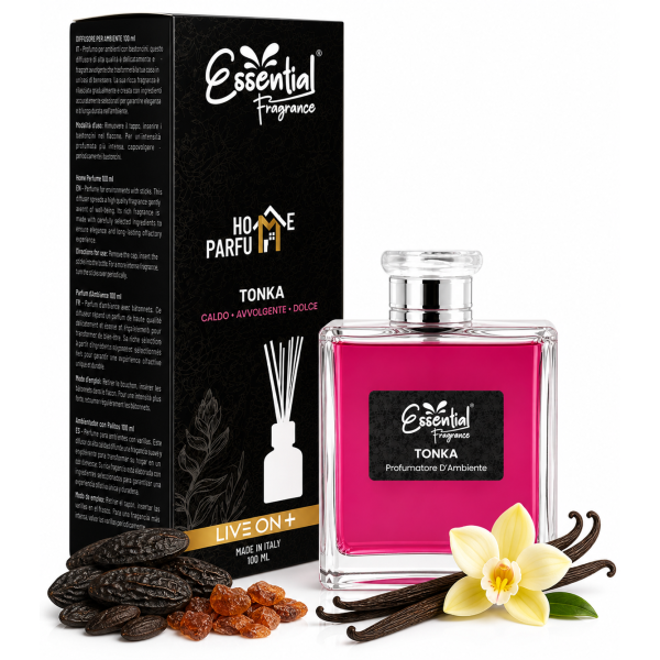 Diffuseur à bâtons Tonka - Élégance et bien-être au quotidien 100 ml