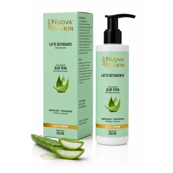 Lait nettoyant enrichi à l'extrait d'Aloe Vera
