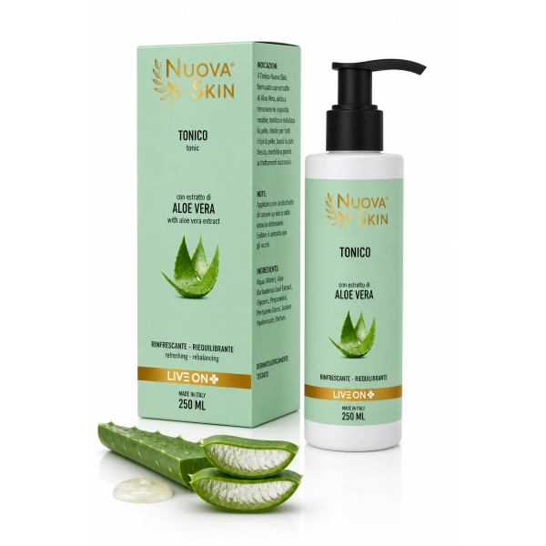 Lotion Tonique à base d'extrait d'Aloe Vera