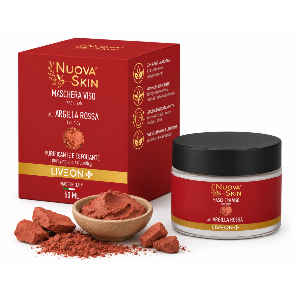 Masque Visage à l'Argile Rouge