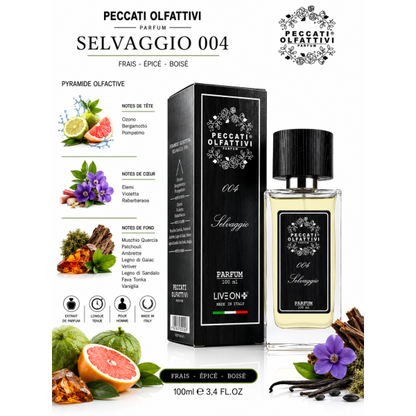 Selvaggio 004 – Parfum Homme Frais Épicé et Boisé
