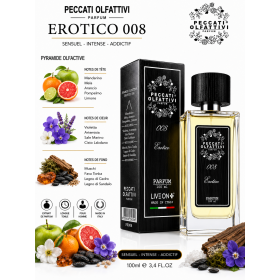 Erotico 008 – Parfum Homme Aromatique Vanillé et Boisé