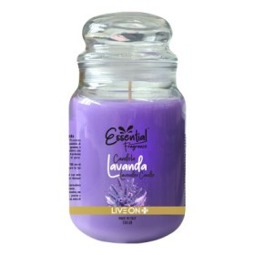 Bougie parfumée à la lavande.