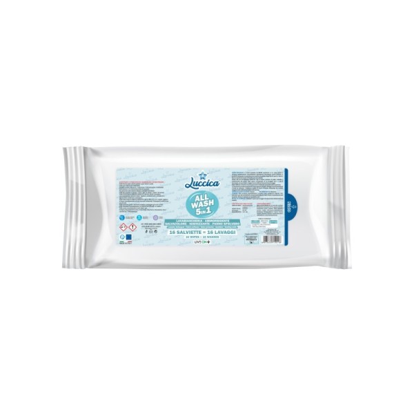 ALLWASH 5 en 1 - Lingettes Multi-Usages pour Machine à Laver 16 pcs
