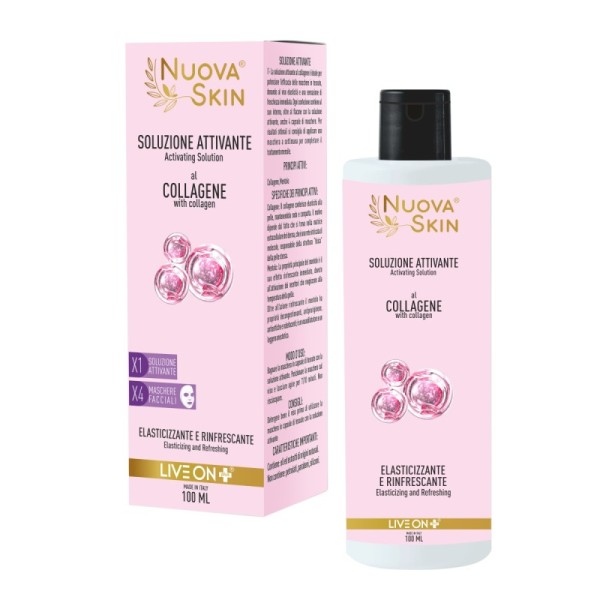 Solution Activante au Collagène avec 4 Masques en Capsules Inclus