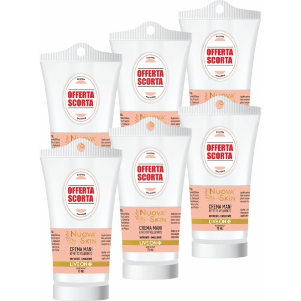 Crème Mains Hydratante Veloutée au Karité et Amande Douce – 6x 75 ml