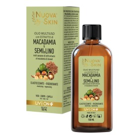 Huile multiusage Macadamia & Lin - Hydratation peau & cheveux 100ml