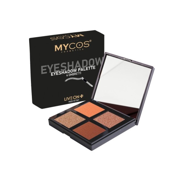 Palette de ombres à paupières N°6 - 4 couleurs - texture soyeuse & intense