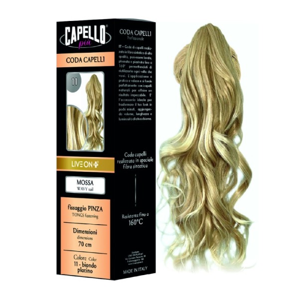 Extension Queue de Cheval Ondulée à Pince – 70 cm – Volume Naturel & Brillance