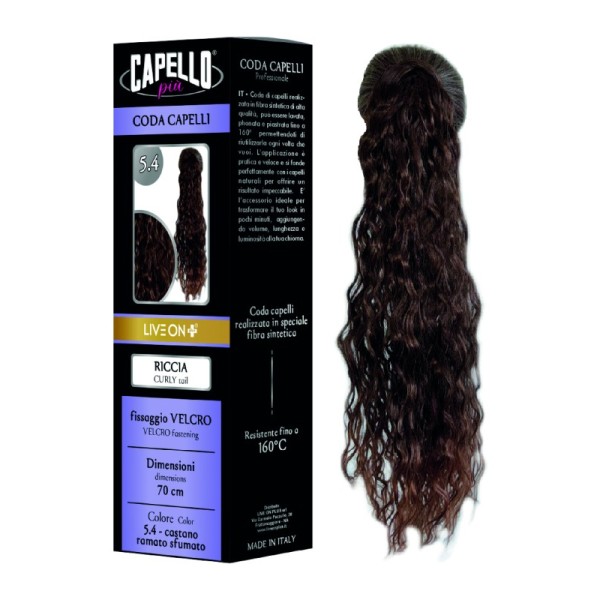 Extension Queue de Cheval Bouclée velcro – 70 cm – Volume & Élégance Instantanée