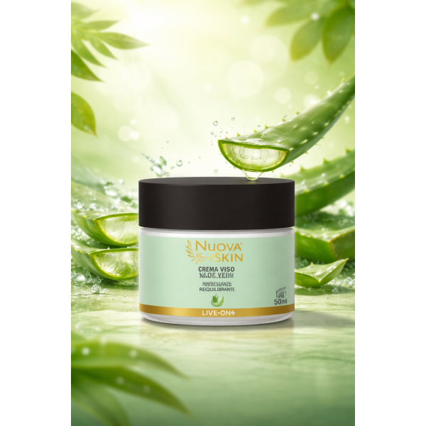 Crème pour le visage à l'extrait d'Aloe Vera