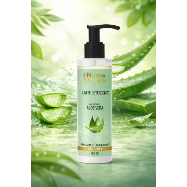 Lait nettoyant enrichi à l'extrait d'Aloe Vera